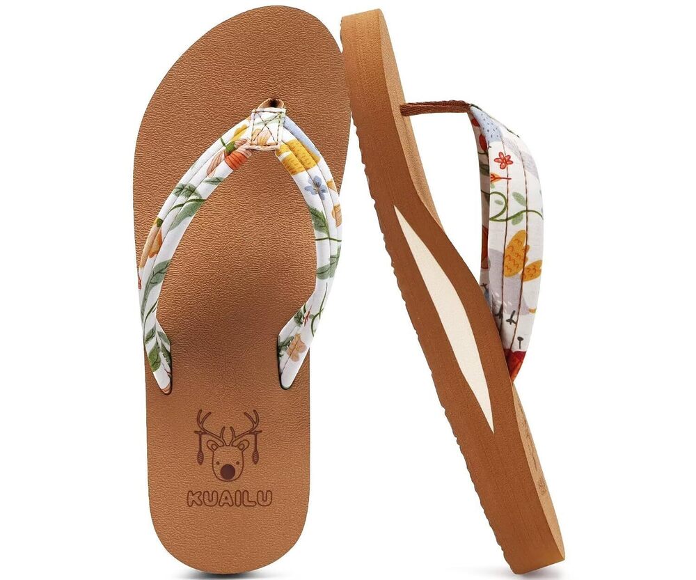Beige Arch Support Sandals for Women Summer Beach